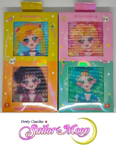 4 Mini Paletas Sombra Para Ojos Sailor Moon Anime