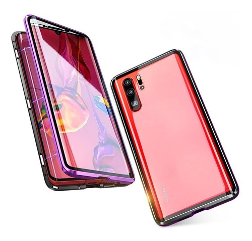 Funda Magnética Full 360 Cristal 9h Para Huawei Y Xiaomi 