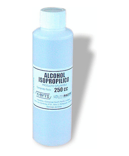 Alcohol Isopropílico / Alta Pureza 99,9% / 250ml / Limpieza