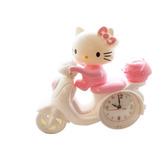 Reloj Despertador Moto Hello Kitty Decoración 