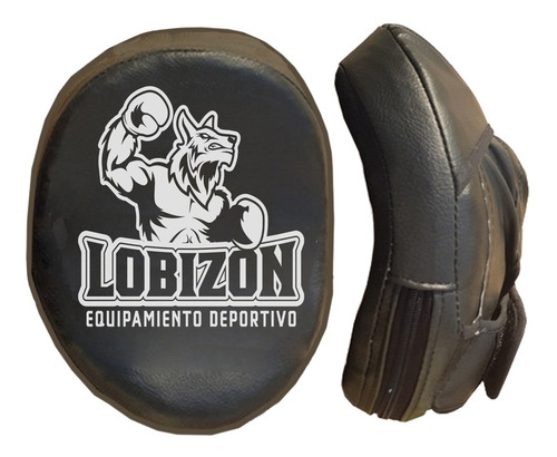 Guantes Foco Curvo Boxeo Lobizon Par Manopla Alto Impacto