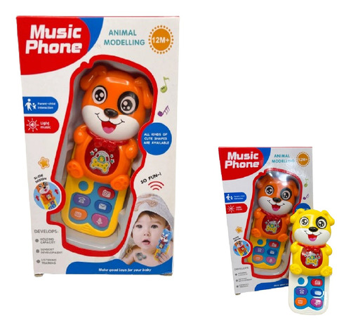 Telefono Celular Didactico Infantil Tapa Sonidos Y Luces