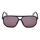 Lentes De Sol Negro Brillante Guess Gu827601a