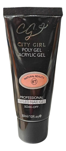 Poly Gel- Acrylic Gel  Uv/led Uñas 30ml . City Girl 