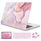 Funda De Laptop Para Macbook Pro De 16 A2141 Marmol Rosa