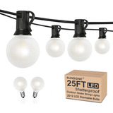 Guirnalda De Luces Led G40 De 25 Pies, Tira De Luces G40 Con