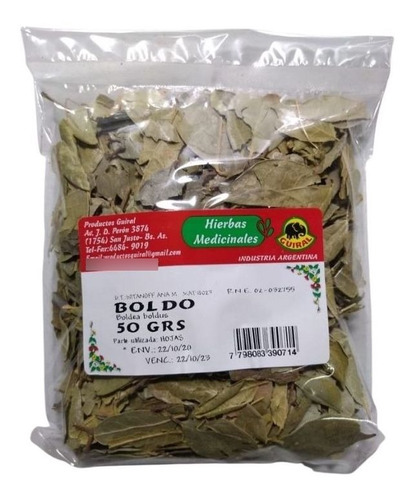 Infusion De Boldo En Hojas Guiral X 50 G