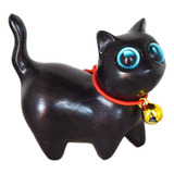 Escultura De Gato Em Miniatura, Figura Decorativa De Gato,