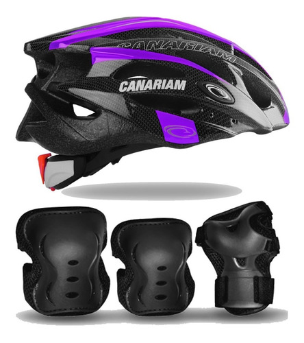 Combo Kit De Proteccion Canariam + Casco Sonic