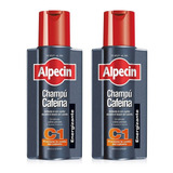 Kit 2 Shampoo Anti Caída Calvicie Cafeína Alpecin Alemán C1