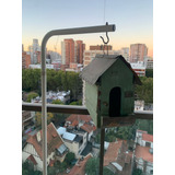 Casa Nido Pajaros + Soporte Jaula