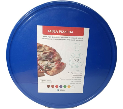Tabla Pizzera Picar Corte 36cm Plastico Polipropileno Full