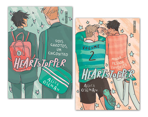 Kit Livros Heartstopper Dois Garotos Vol 1 + Vol 2 Netflix