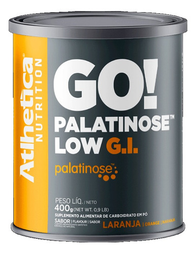 Go! Palatinose Low Gi 400g Atlhetica Nutrition Sabor Laranja