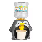 Mini Garrafon Dispensador Agua Pinguino Gris Kawaii Niños