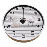 Reloj De Pared Animado Cachorros 28 Cm