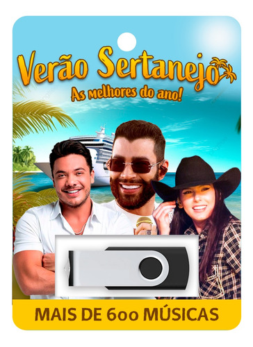 Músicas Gravadas No Pendrive 8gb - Sertanejo Modão 