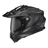 Casco Doble Proposito De Carbono Scorpion Xt9000 Negro Mate 