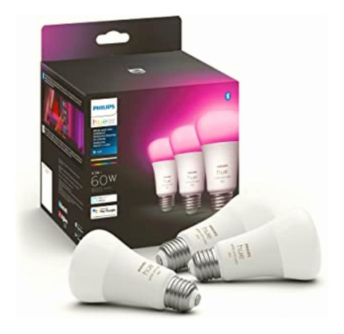 Philips Hue White And Color Ambiance A19 E26 Led Smart Bulb,