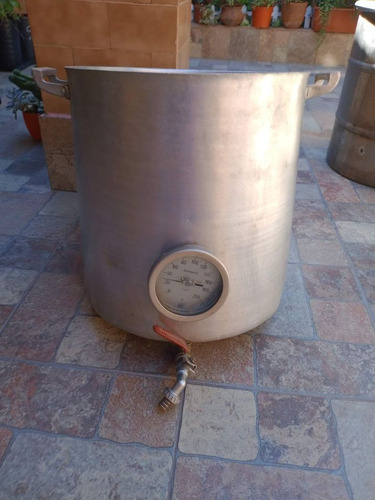 Olla Aluminio 50l C/ Canilla Y Falso Fondo Cerveza Artesanal