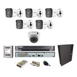 Dvr 08 Ch  Hikvision / 06 Cameras C/ Áudio / Hd 1t / Rack