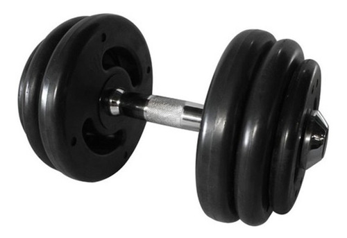 Dumbbell Injetado Com Pegada Cromada Academia Fitness 24kg