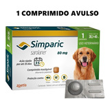 Simparic 1 Comprimido 80 Mg 20 A 40 Kg Pulga Carrapato Sarna