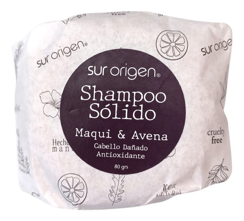 Shampoo Sólido (barra) Maqui & Avena - Sur Origen