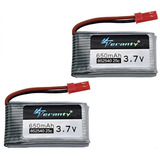 2 Bateria 600mah 3,7v Para Drone Fq777 Ml2123 Pronta Entrega