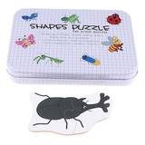 Puzzle De Animales De Madera Para Niños Pequeños Insecto