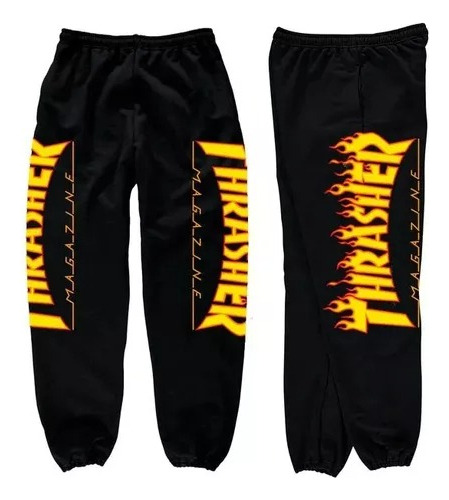 Jogging Thrasher Flame Negro 100% Original Envío Gratis!