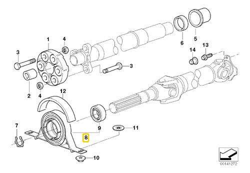 Soporte Cardan Para Bmw Z4 E85 3.0i N52 Foto 3