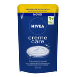 Sabonete Líquido Nivea Creme Care 200ml Refil Embalagem Econ