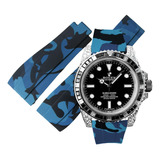 Extensible Azul Camuflado 20mm Oysterflex Compatible Rolex