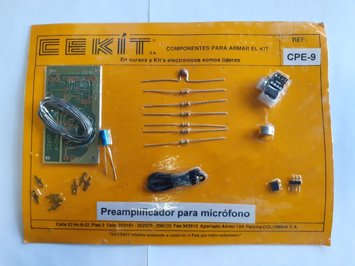 Kit Preamplificador Micrófono Cekit + Libro 500 Fallas Audio