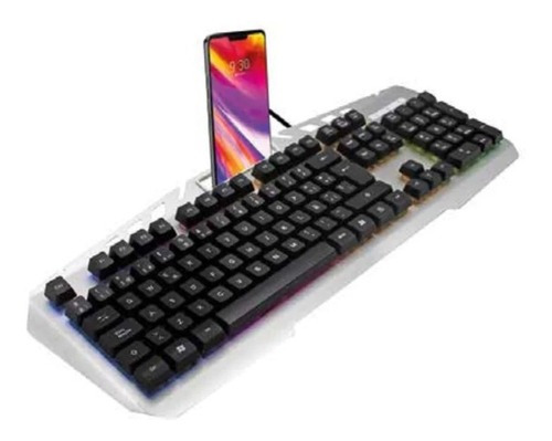 Teclado Gamer K44 Retroiluminado Con Dock Celular / Lhua