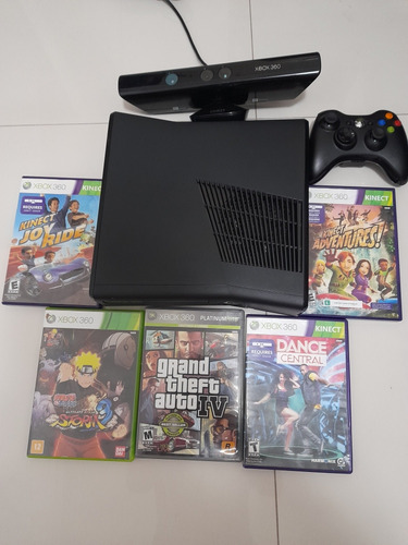 Xbox 360 Semi Novo + Kinect + Mais 5 Jogos 