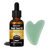 Set De Masaje Facial Gua Sha: Jade Natural Y Aceite De Semil