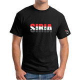 Siria. Bandera Palabra. Remera Algodón Premium. Habibis