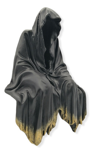 Figura De Ánima Vigía Color Negro 24cm 