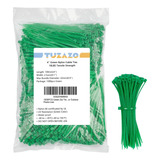 Tuzazo 1000 Bridas Verdes Con Cremallera Para Plantas, 4 Bri