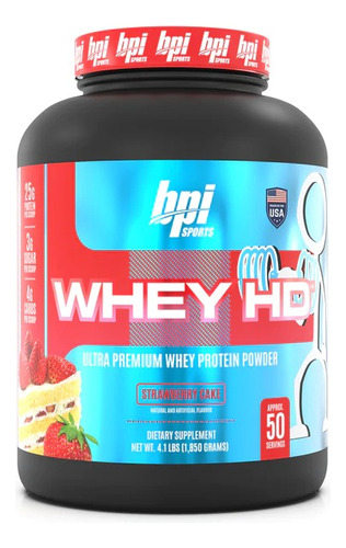 Proteina Bpi Sports Whey Hd 4.1 Lbs Pastel De Fresa