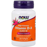 Vitamina D-3 2,000 Iu 120 Cápsulas Now Foods Premium