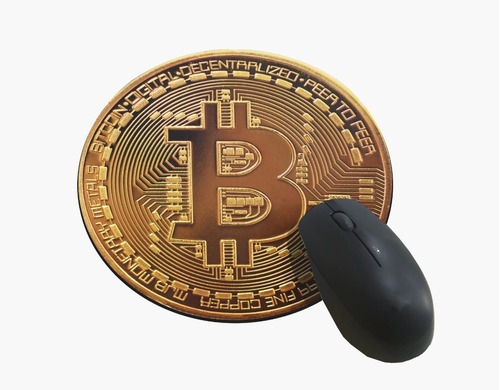 Mouse Pad Redondo Bitcoin Presente - Envio Imediato !!!