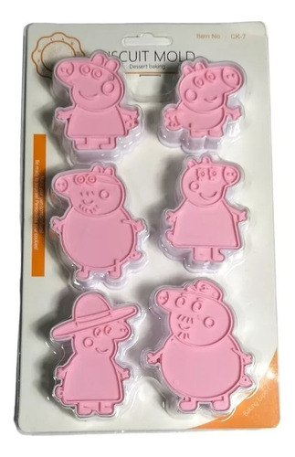 Cortador De Galletas Sello Peppa Pig Cerdita