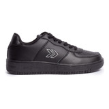 Zapatilla Colegial Total Negra Cambridge Niños Atomik