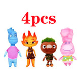 Peluches Infantiles Crazy Element City-pixar, 4 Uds.