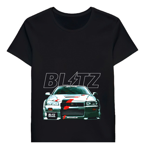 Remera Jdm Front Blitz Gt R R34 V Spec Ii N1 Skylin122079325