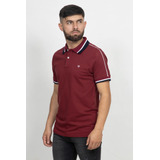 Camiseta De Hombre Tipo Polo, Diseño Cuello Rayas 30801