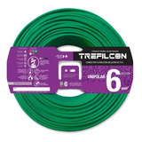 Cable Unipolar 1x6mm Normalizado Verde Trefilcon X 25 Mts
